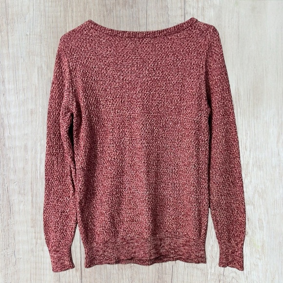Mauve Sweater Size Small Chunky Knit Anne Taylor Loft Cozy Chic Top Long Sleeve - Picture 7 of 7